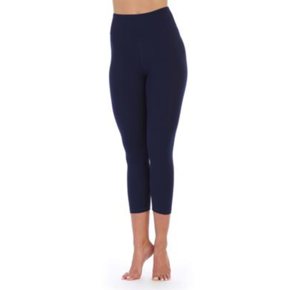 American Fitness Couture Three-Fourth Compression Leggings Navy Size L (29-30)
